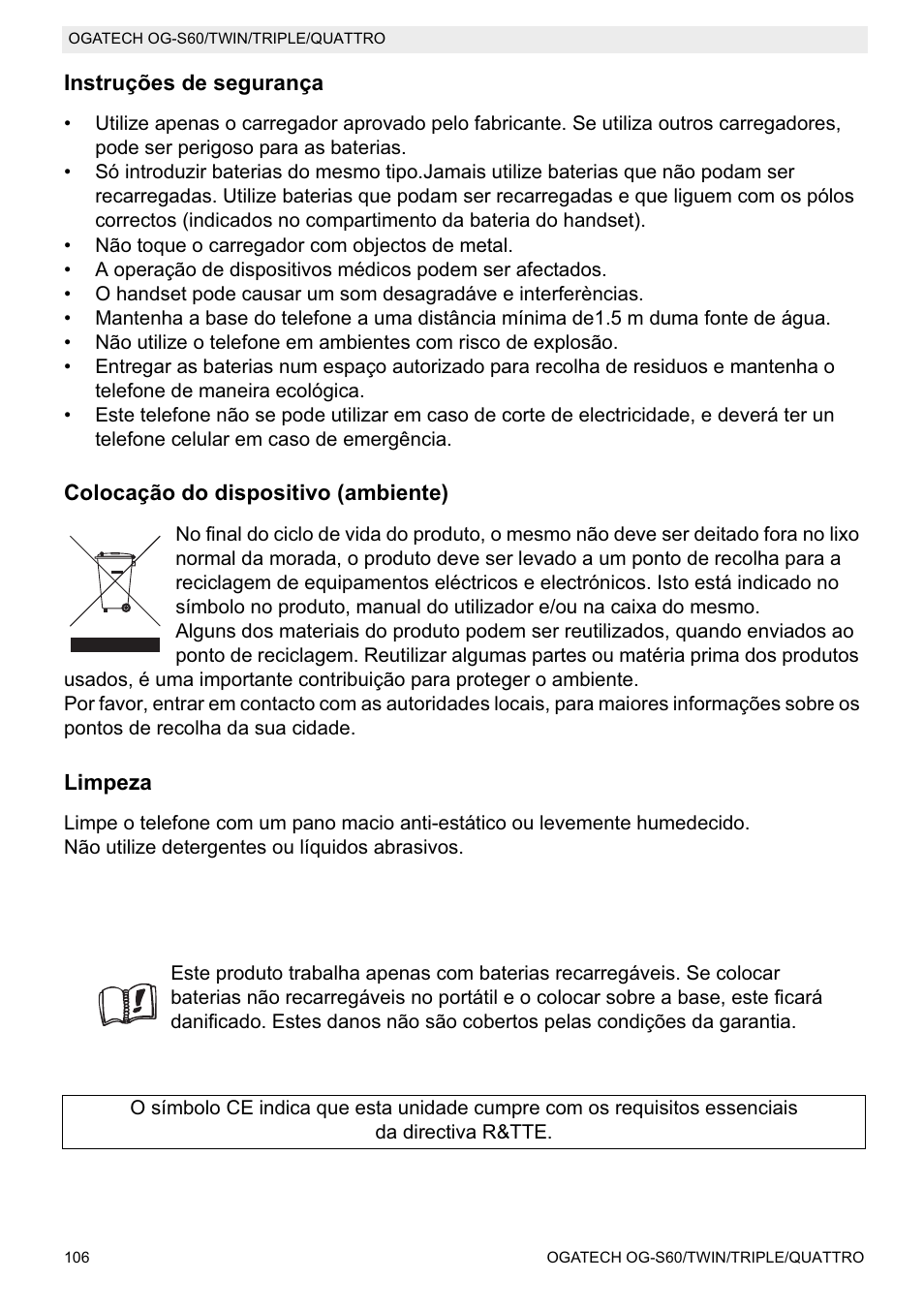 Topcom OGATECH OG-S60 User Manual | Page 106 / 144