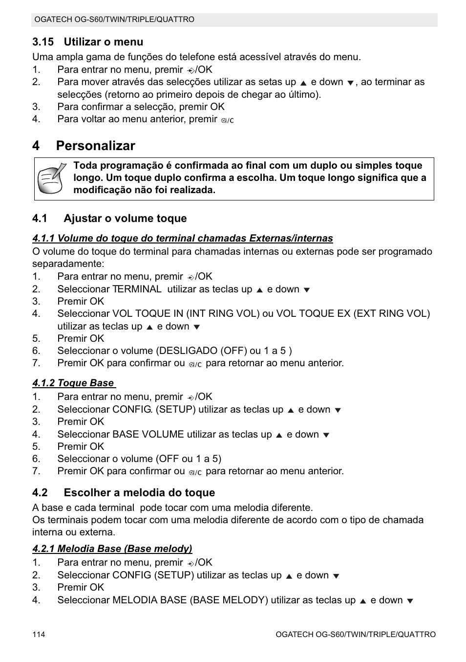 4personalizar | Topcom OGATECH OG-S60 User Manual | Page 114 / 144