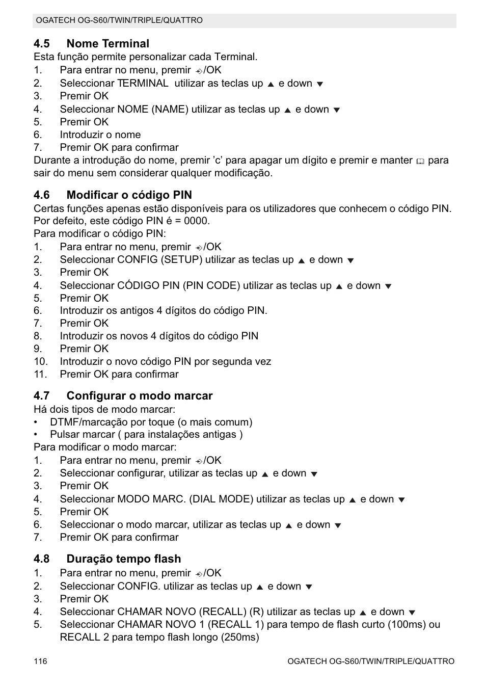Topcom OGATECH OG-S60 User Manual | Page 116 / 144