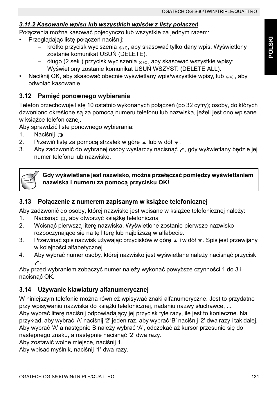 Topcom OGATECH OG-S60 User Manual | Page 131 / 144