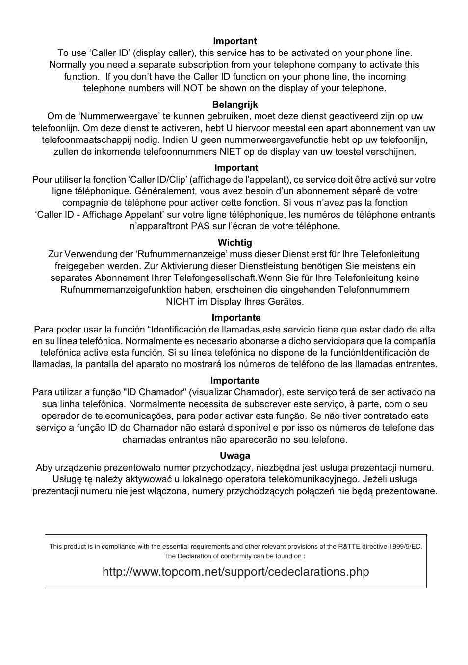 Topcom OGATECH OG-S60 User Manual | Page 2 / 144