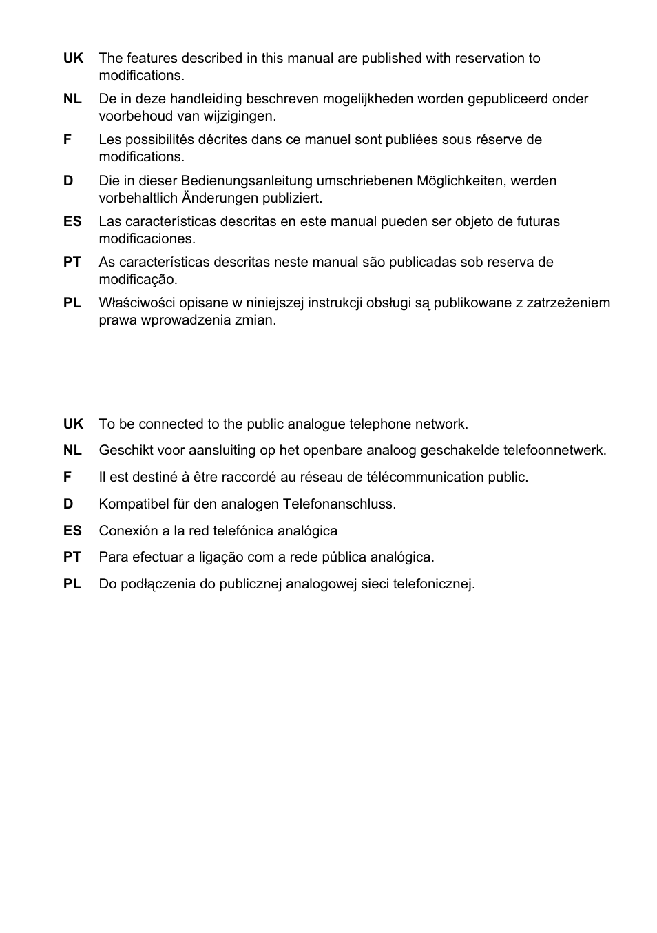 Topcom OGATECH OG-S60 User Manual | Page 3 / 144