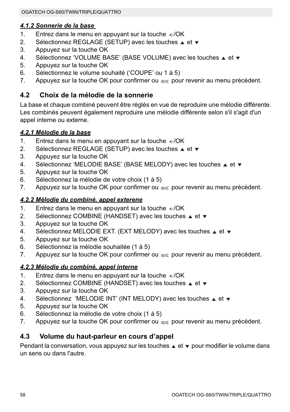 Topcom OGATECH OG-S60 User Manual | Page 58 / 144
