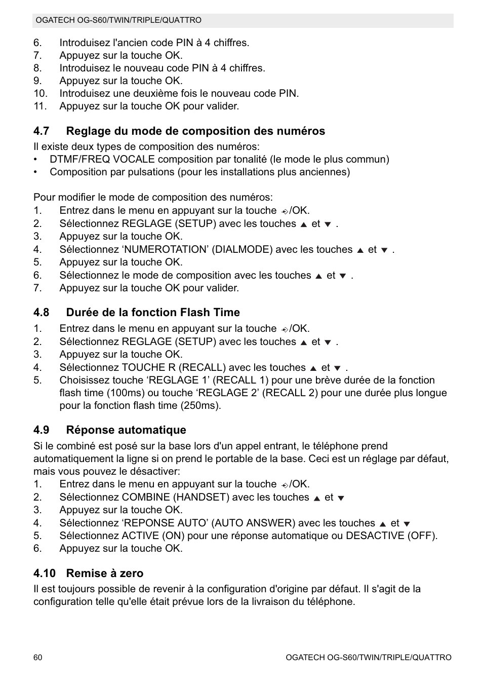 Topcom OGATECH OG-S60 User Manual | Page 60 / 144