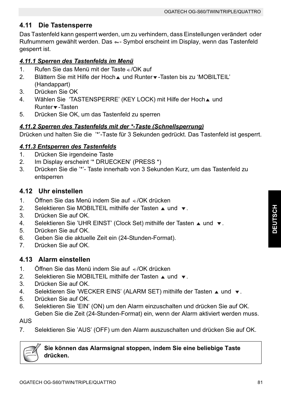 Topcom OGATECH OG-S60 User Manual | Page 81 / 144