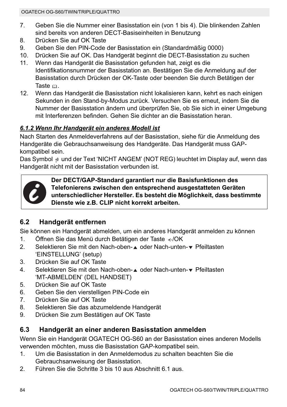 Topcom OGATECH OG-S60 User Manual | Page 84 / 144