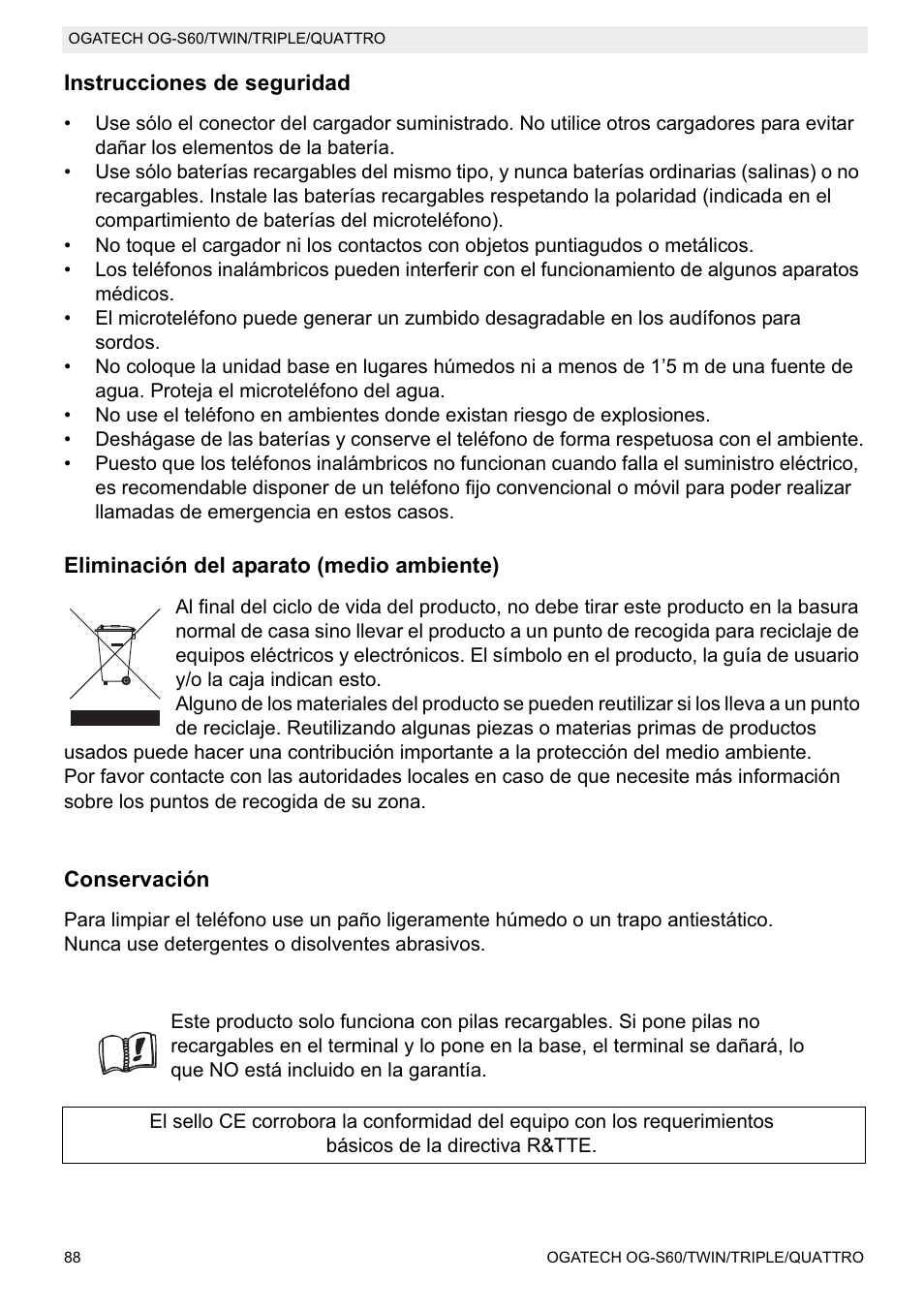 Topcom OGATECH OG-S60 User Manual | Page 88 / 144