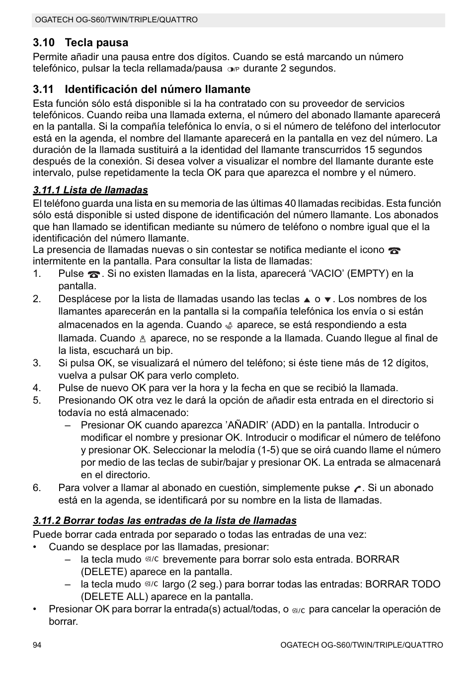 Topcom OGATECH OG-S60 User Manual | Page 94 / 144