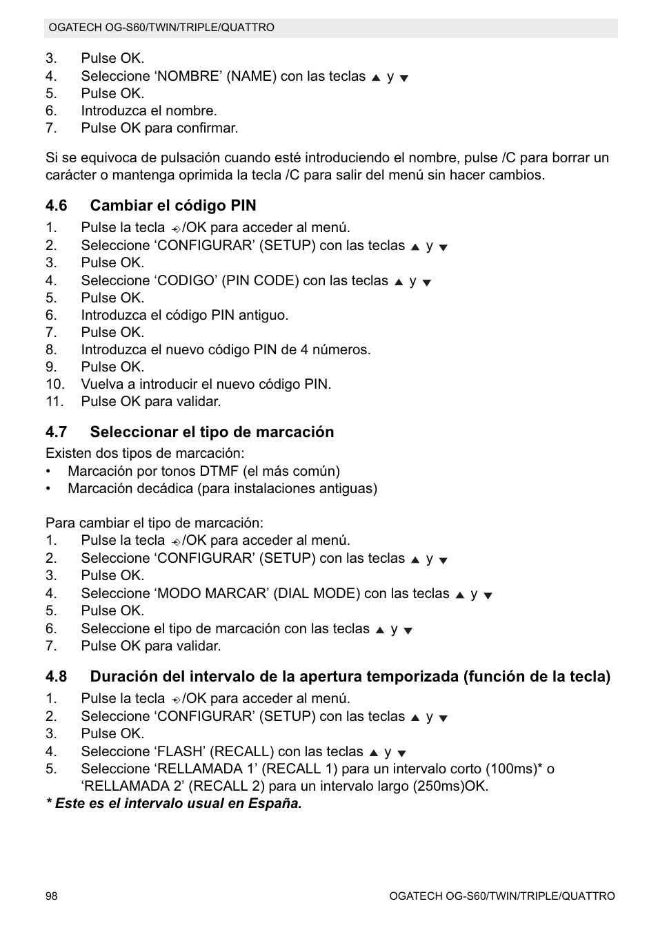 Topcom OGATECH OG-S60 User Manual | Page 98 / 144