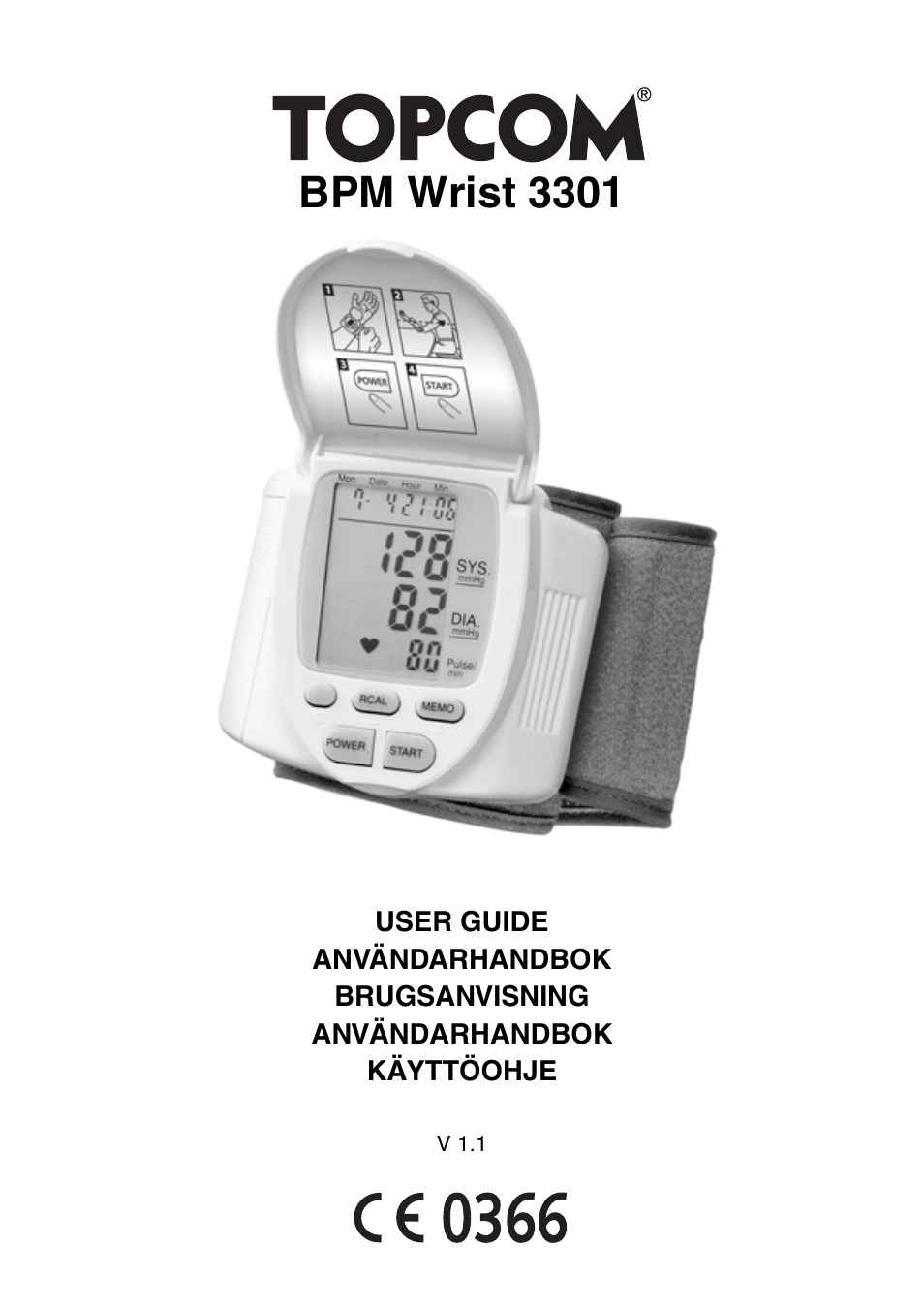 Topcom WRIST 3301 User Manual | 68 pages