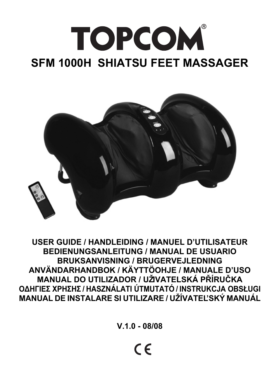 Topcom Shiatsu SFM-1000H User Manual | 108 pages