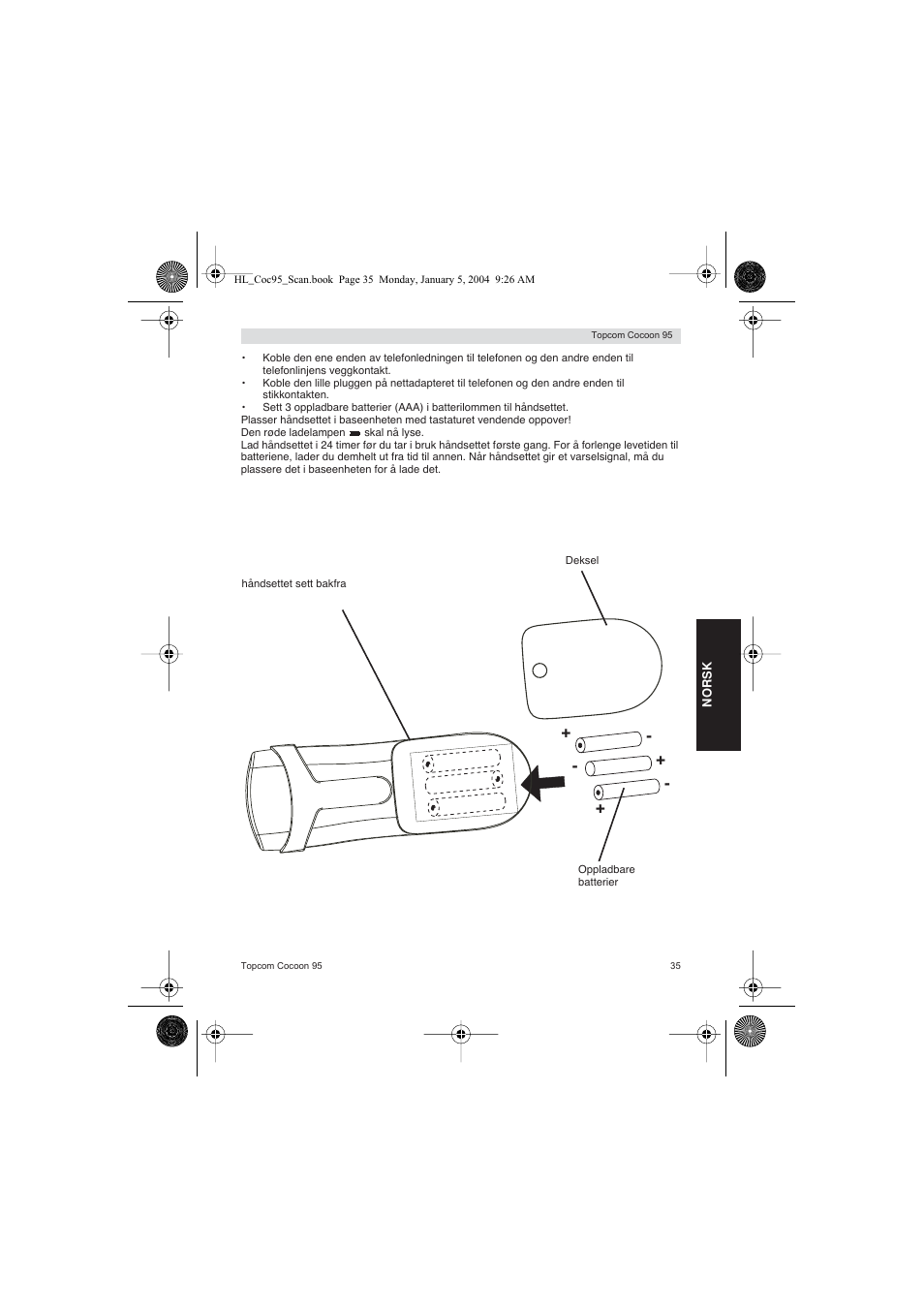 Topcom COCOON 95 DUO User Manual | Page 35 / 72