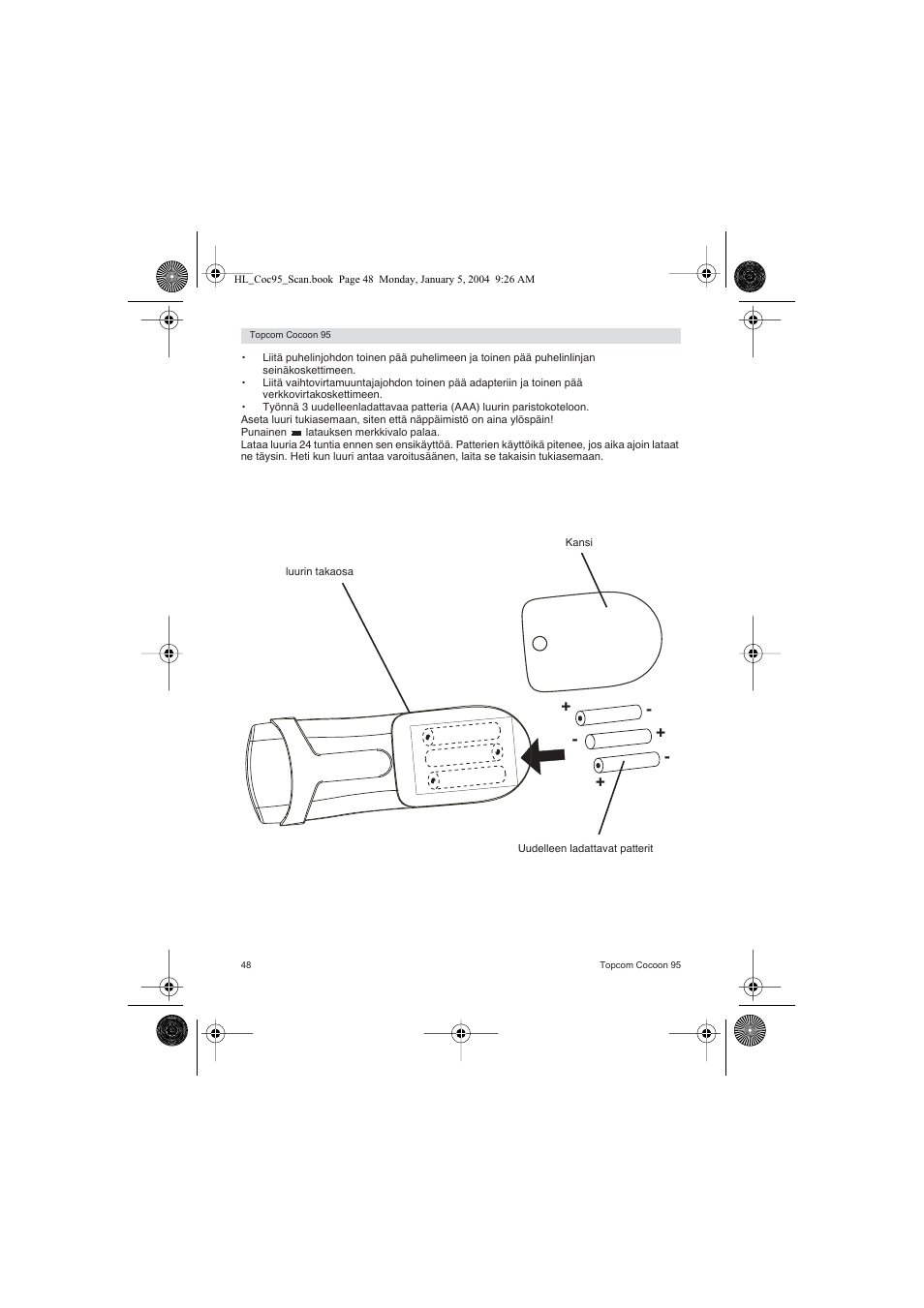 Topcom COCOON 95 DUO User Manual | Page 48 / 72