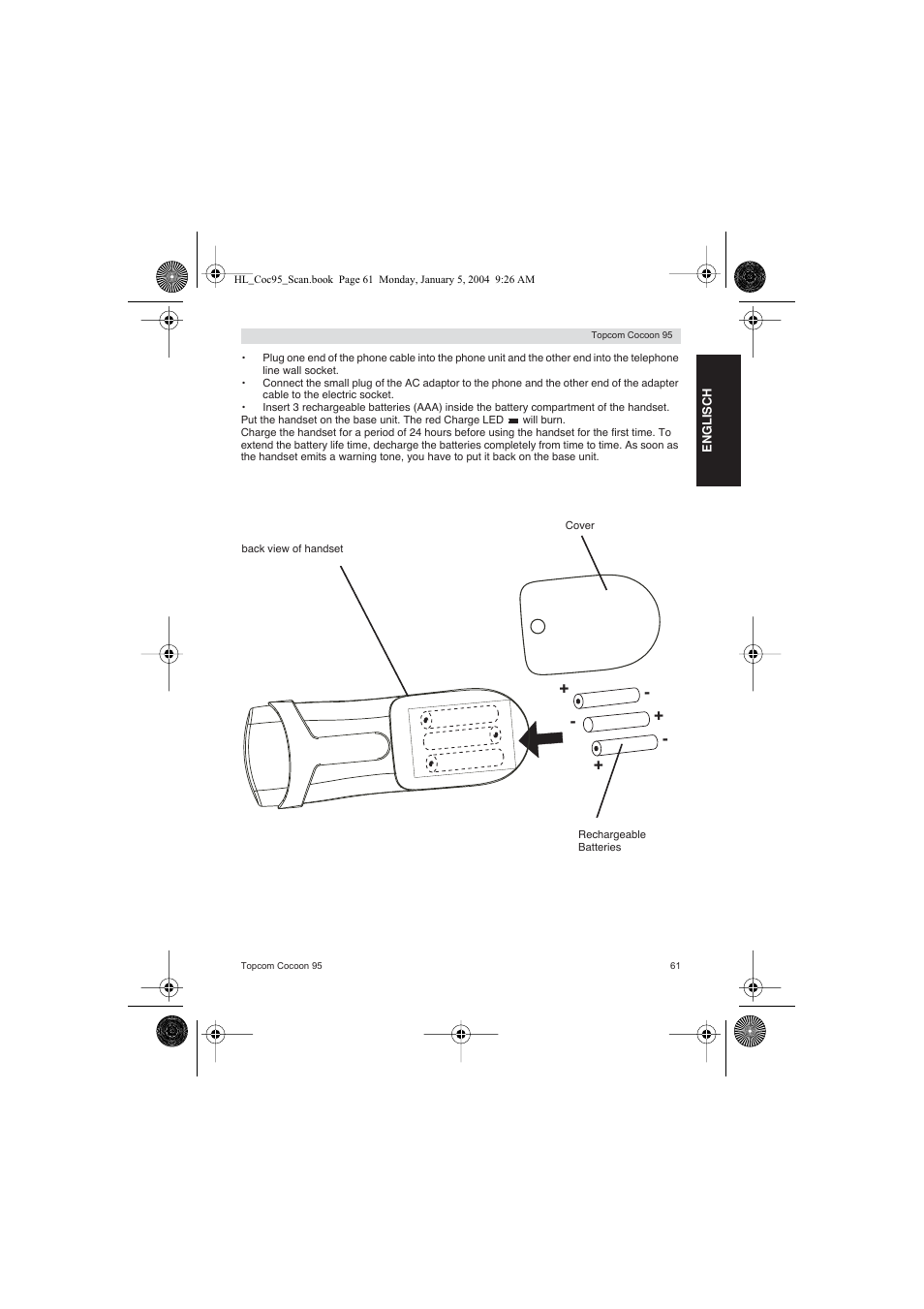 Topcom COCOON 95 DUO User Manual | Page 61 / 72