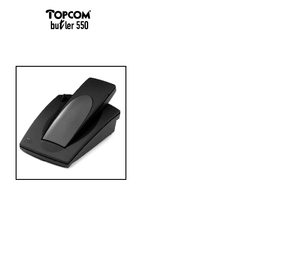 Topcom BUTLER 550 User Manual | 43 pages