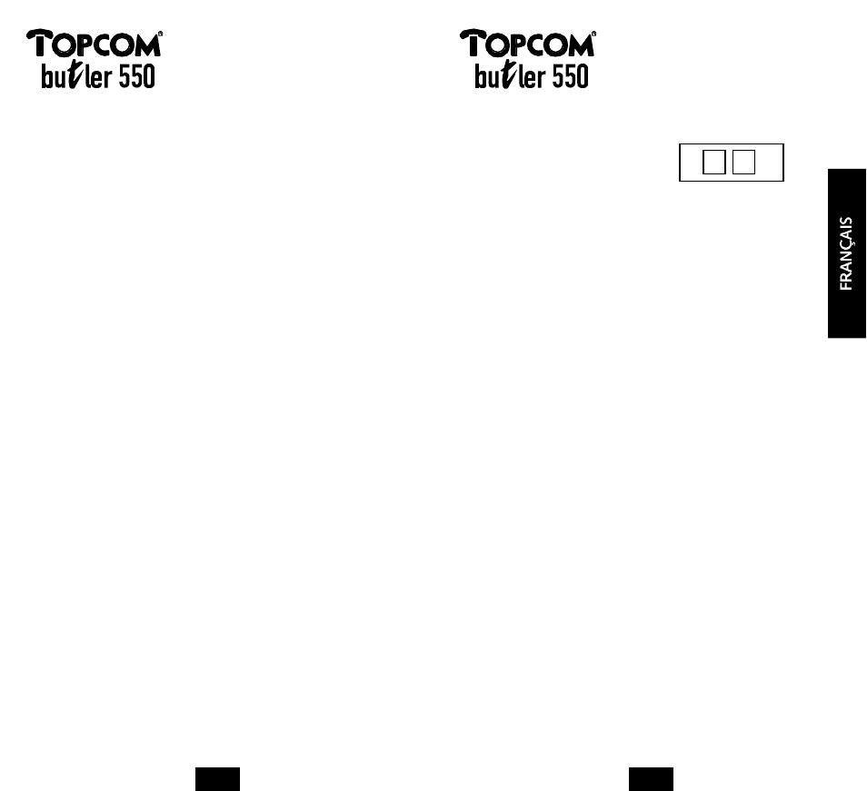 Topcom BUTLER 550 User Manual | Page 13 / 43