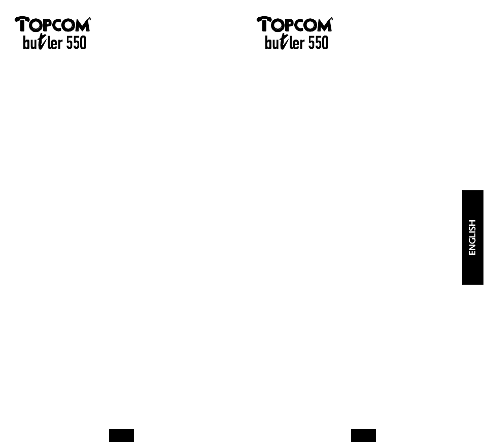 Topcom BUTLER 550 User Manual | Page 30 / 43