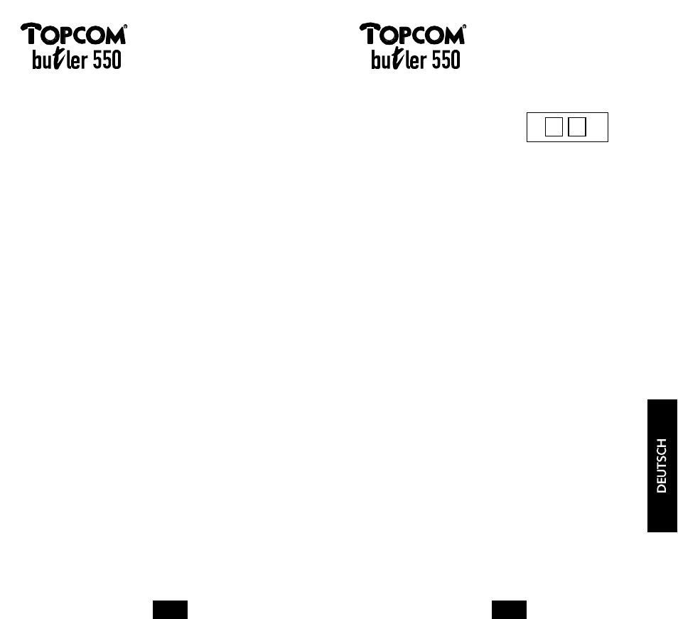 Topcom BUTLER 550 User Manual | Page 33 / 43