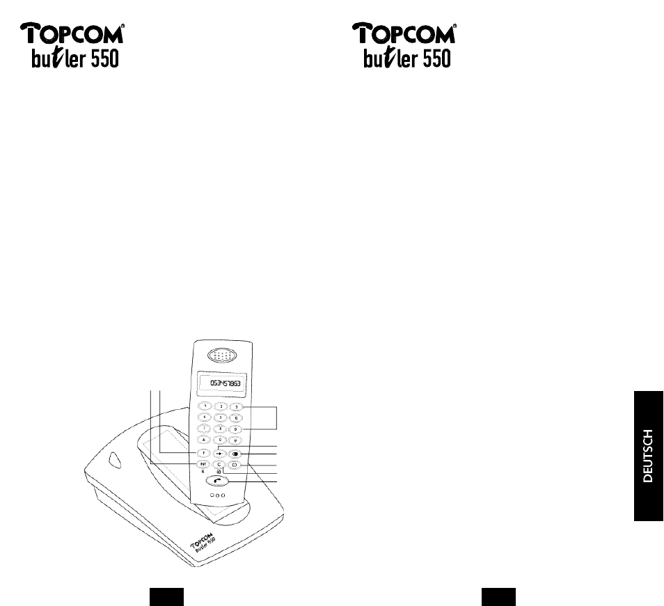 Topcom BUTLER 550 User Manual | Page 34 / 43