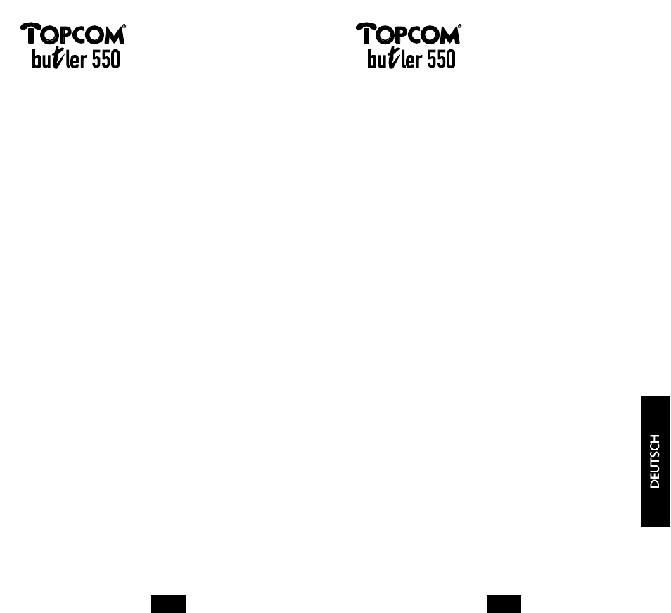 Topcom BUTLER 550 User Manual | Page 38 / 43