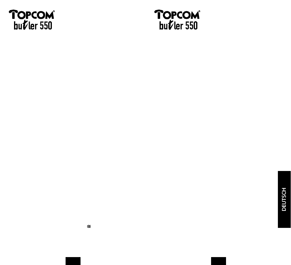 Topcom BUTLER 550 User Manual | Page 42 / 43