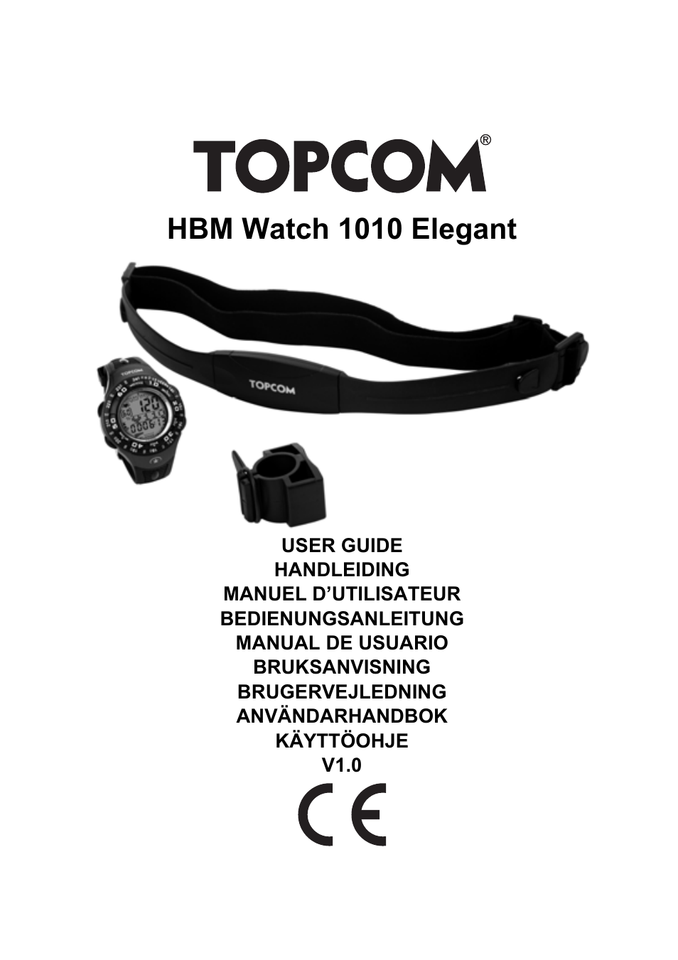 Topcom HBM Watch 1010 Elelgant User Manual | 132 pages