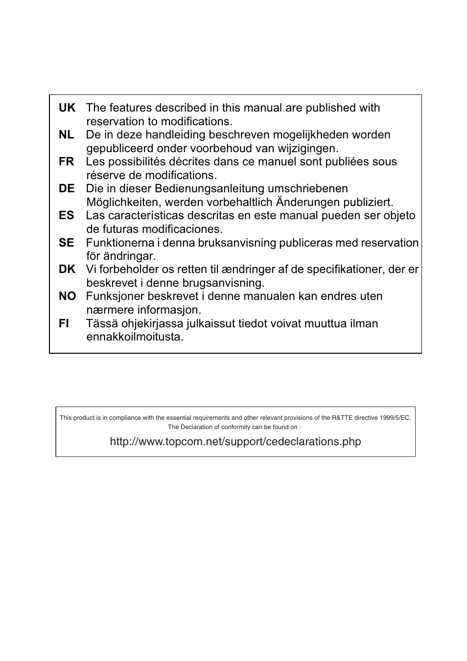 Topcom HBM Watch 1010 Elelgant User Manual | Page 2 / 132
