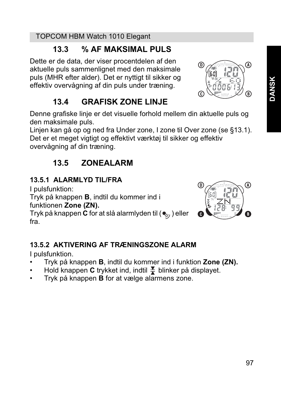 Topcom HBM Watch 1010 Elelgant User Manual | Page 97 / 132