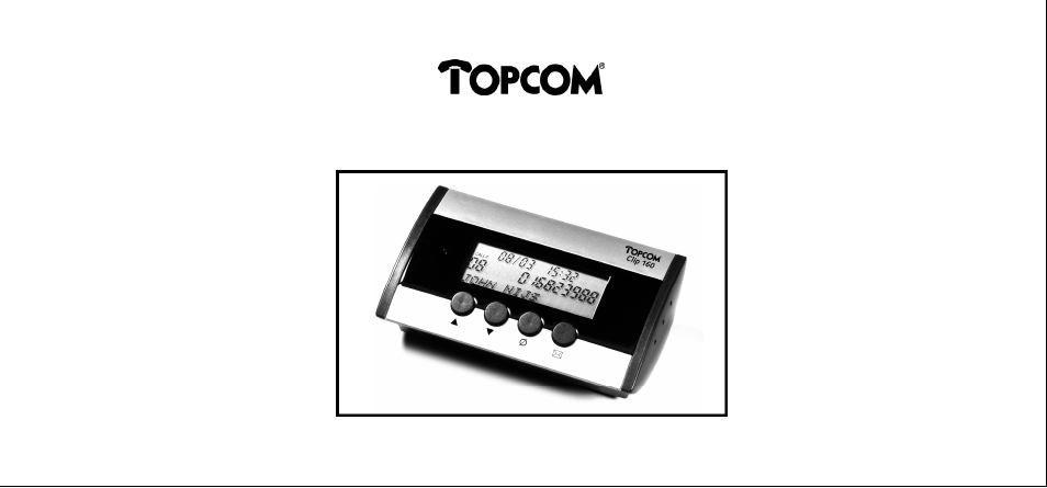 Topcom CLIP 160 User Manual | 36 pages