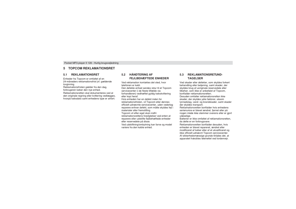 Topcom II 128 User Manual | Page 22 / 32