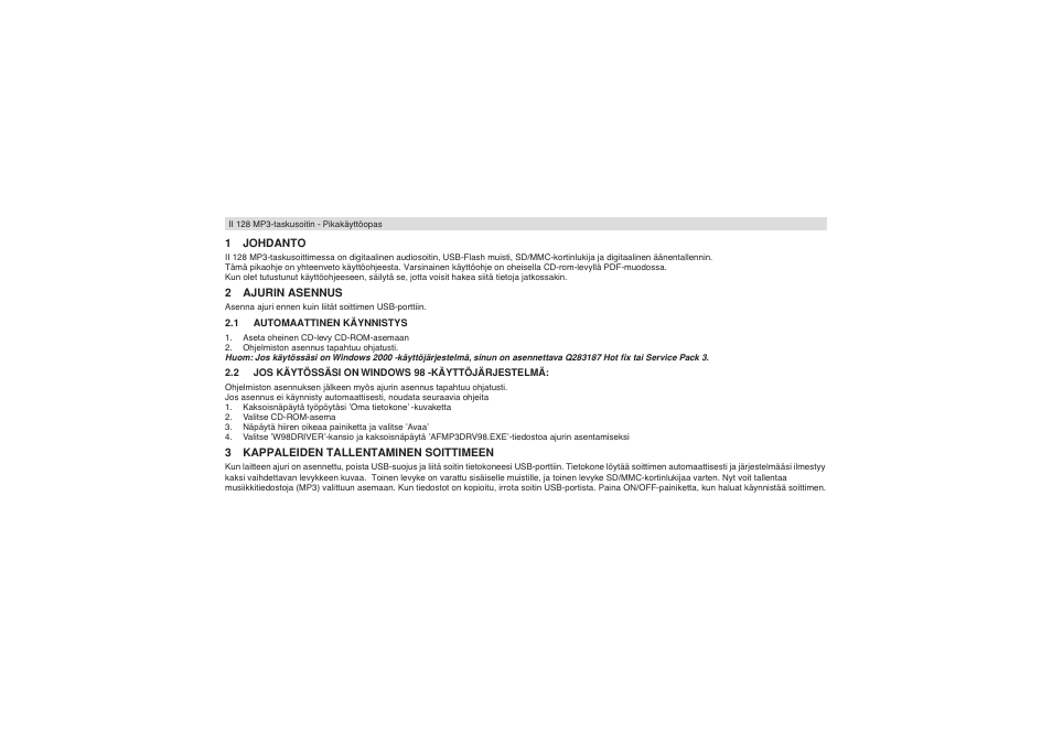 Topcom II 128 User Manual | Page 26 / 32