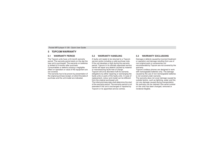 Topcom II 128 User Manual | Page 4 / 32