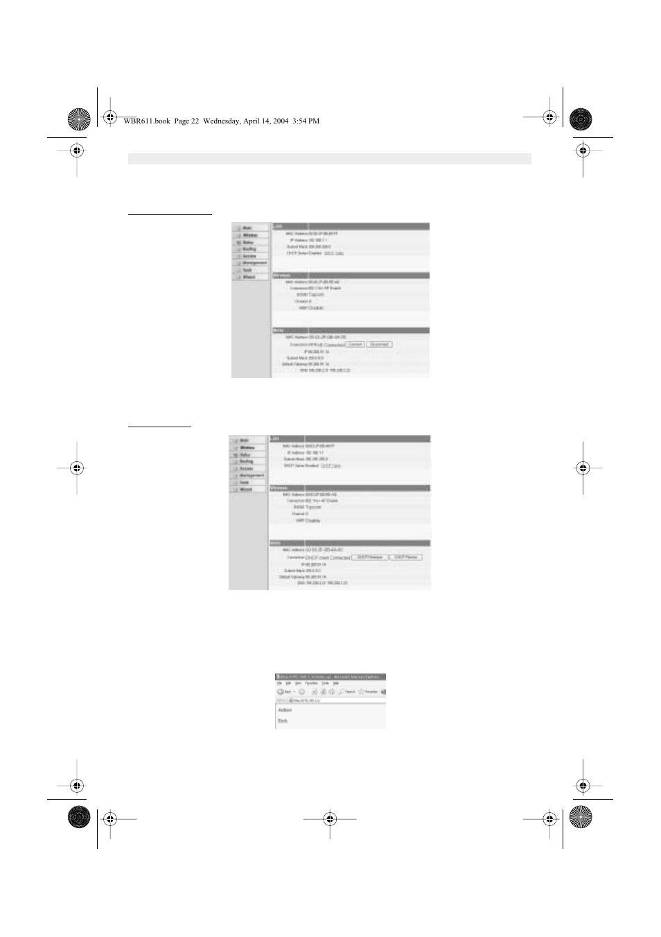 Verbindingsstatus | Topcom WBR 611 User Manual | Page 22 / 104