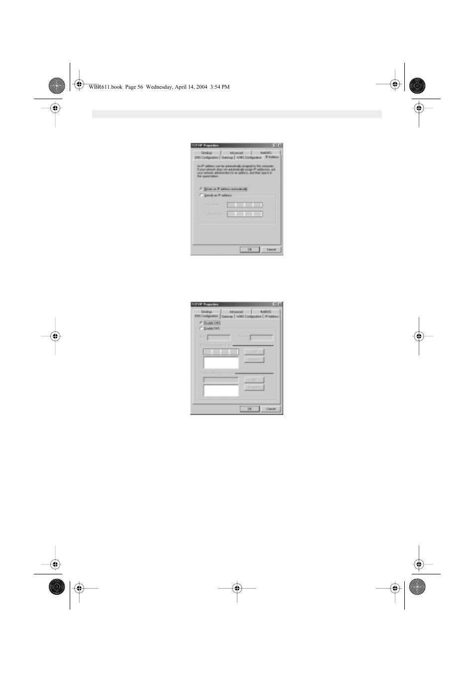 Kontrollér computerens ip-konfiguration | Topcom WBR 611 User Manual | Page 56 / 104