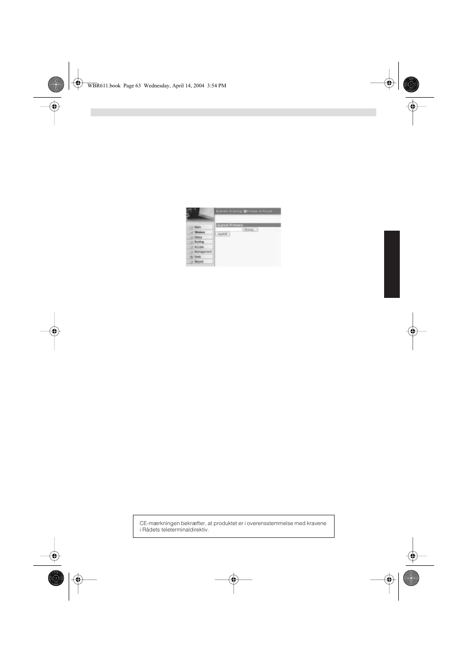 Avancerede routerindstillinger, Firmware-opdatering, Topcom reklamationsret | Topcom WBR 611 User Manual | Page 63 / 104