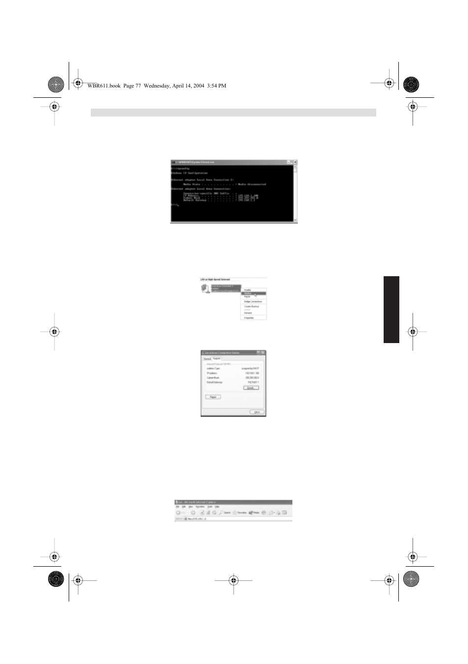 Laajakaistareitittimen asetus | Topcom WBR 611 User Manual | Page 77 / 104