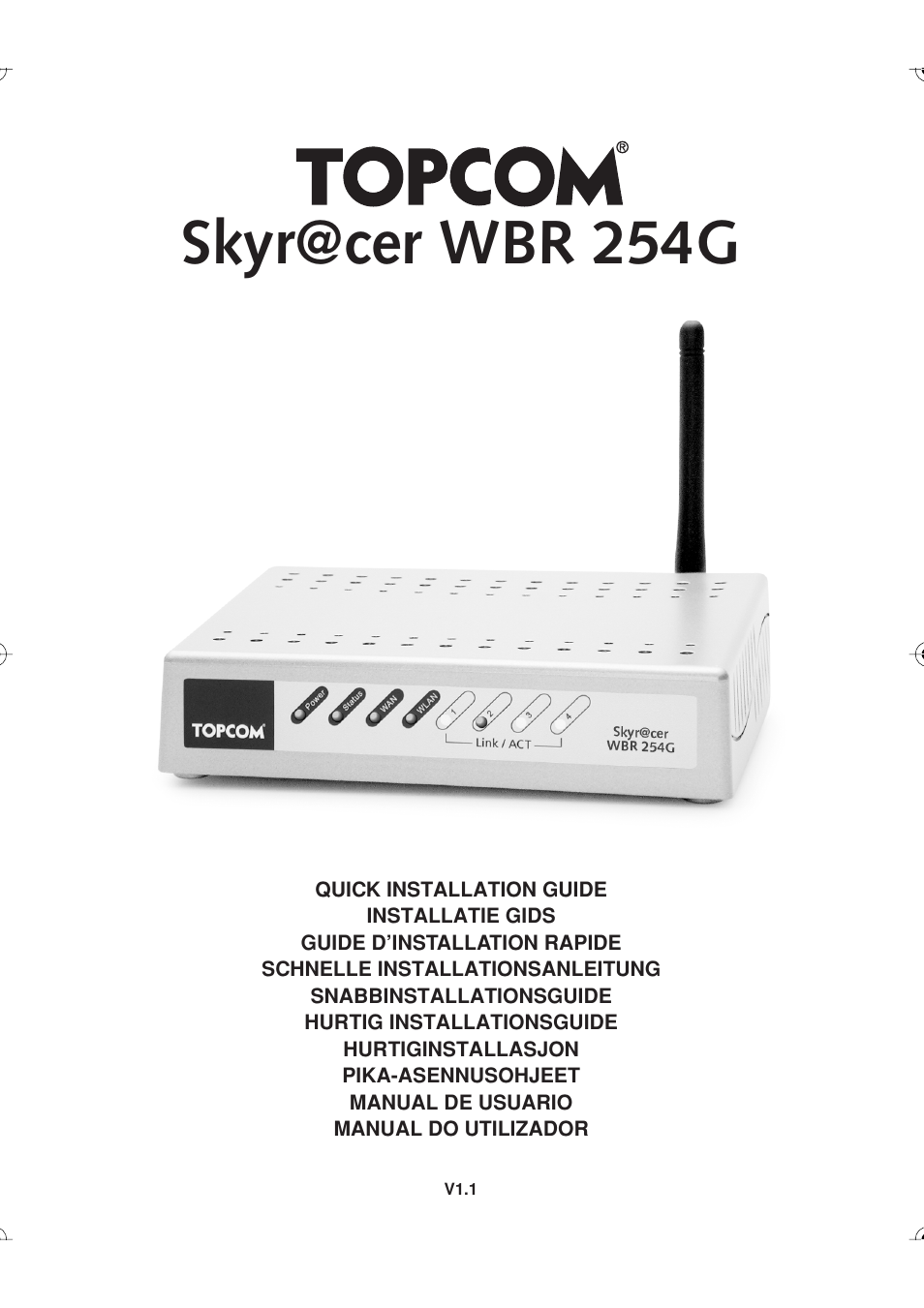 Topcom Skyr@cer WBR 254G User Manual | 104 pages