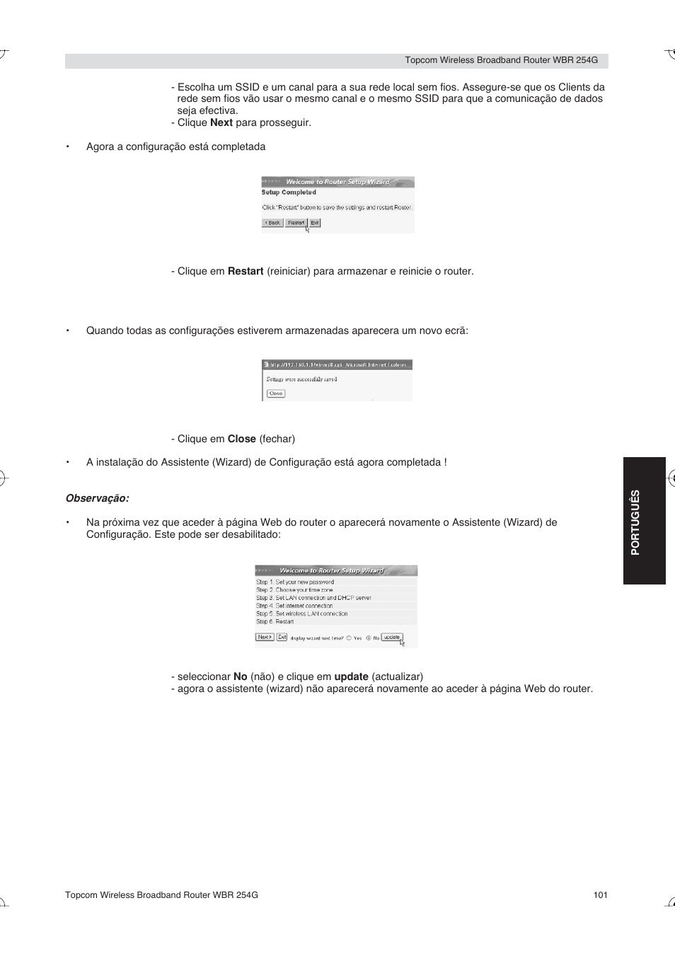 Topcom Skyr@cer WBR 254G User Manual | Page 101 / 104