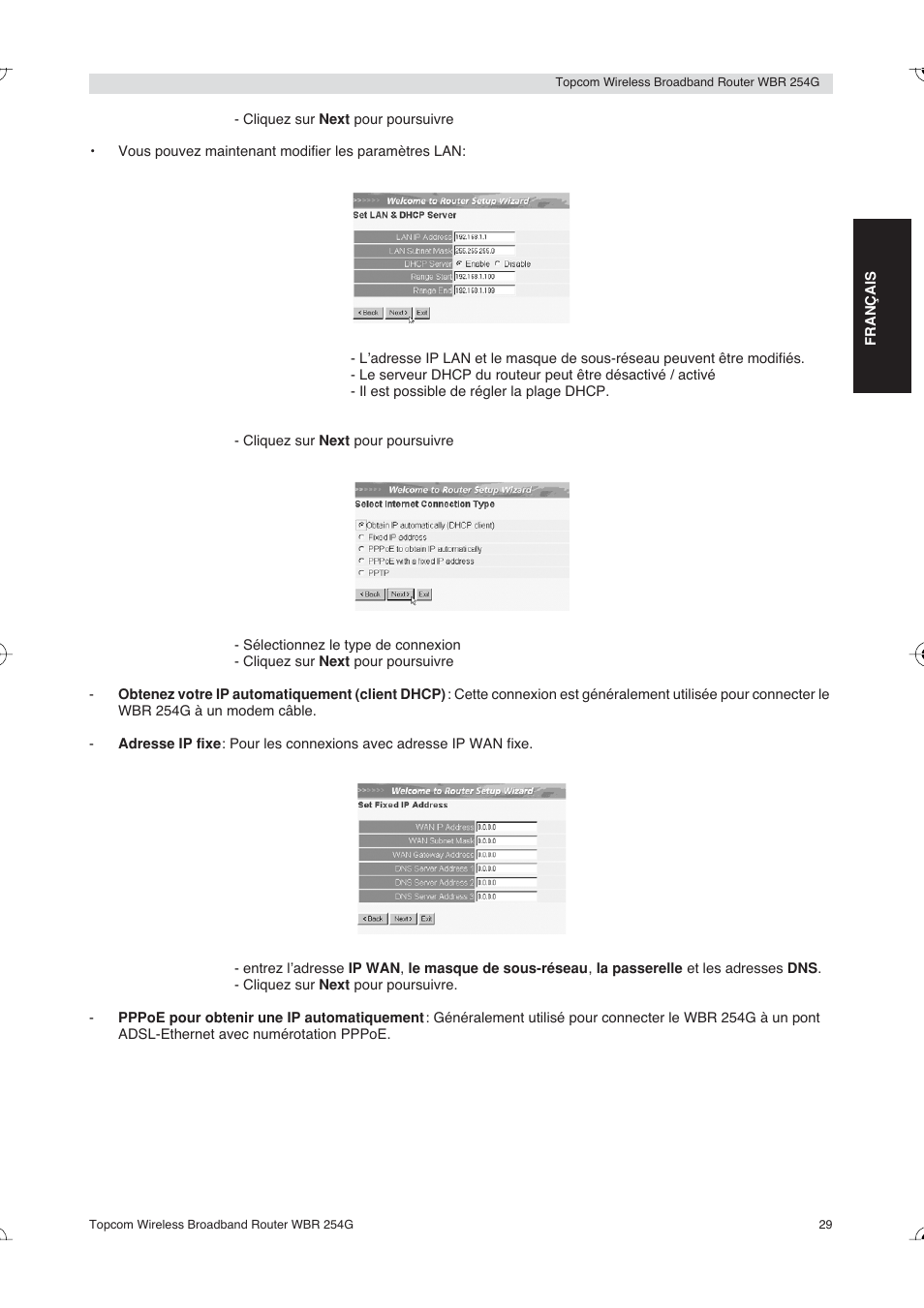 Topcom Skyr@cer WBR 254G User Manual | Page 29 / 104