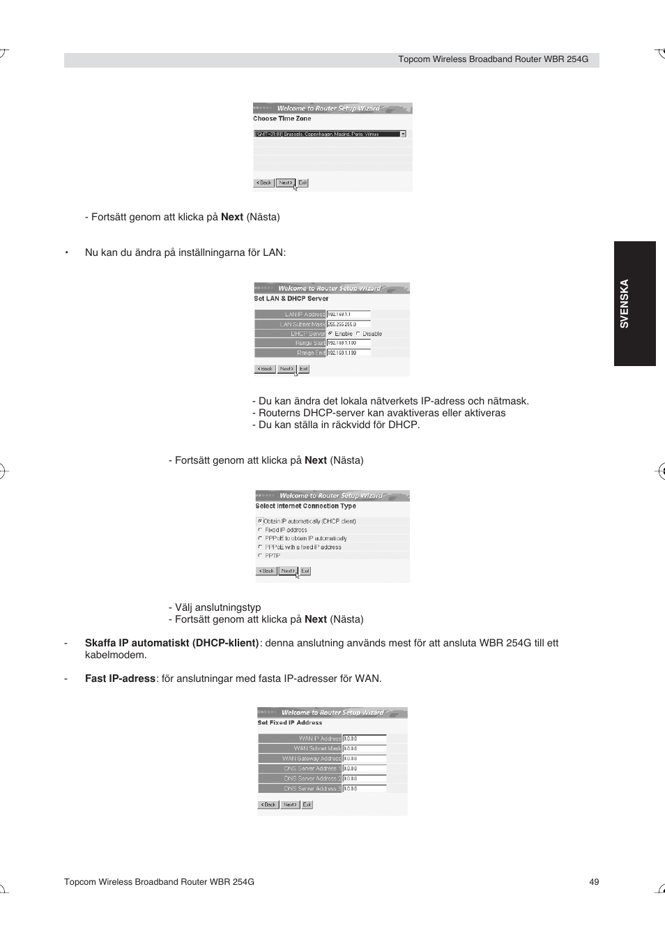 Topcom Skyr@cer WBR 254G User Manual | Page 49 / 104