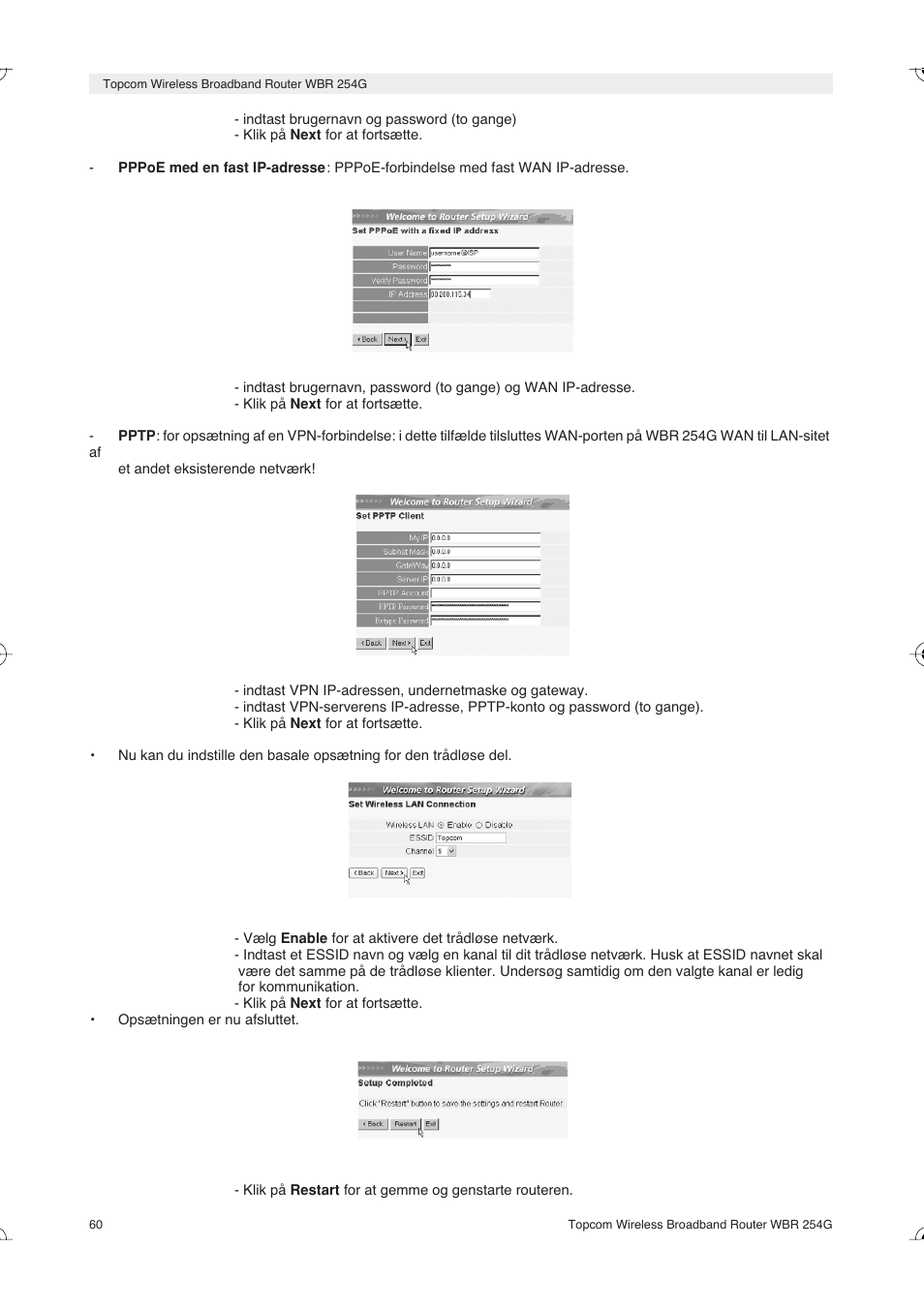 Topcom Skyr@cer WBR 254G User Manual | Page 60 / 104