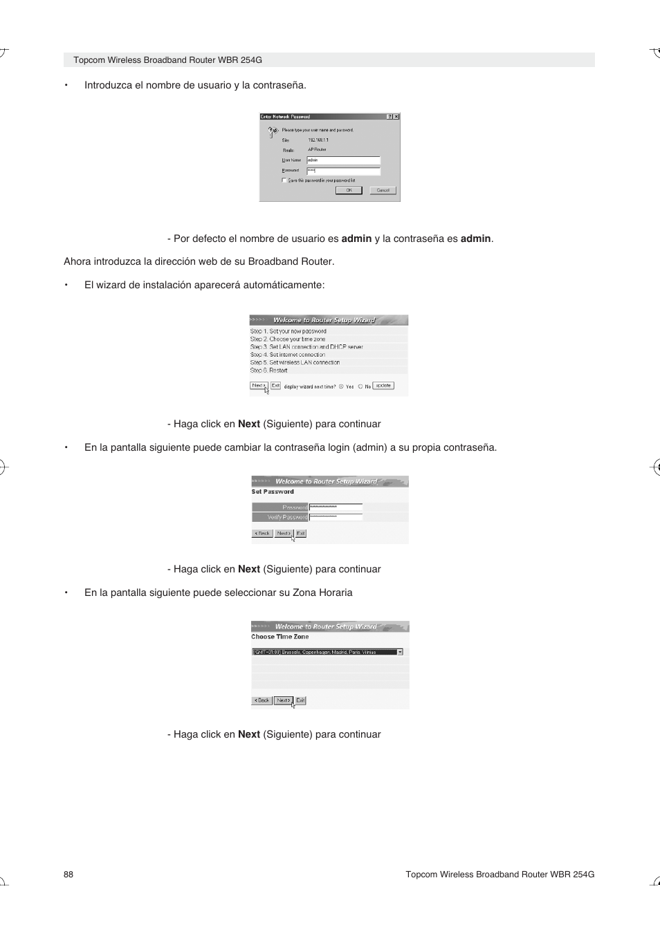 Topcom Skyr@cer WBR 254G User Manual | Page 88 / 104