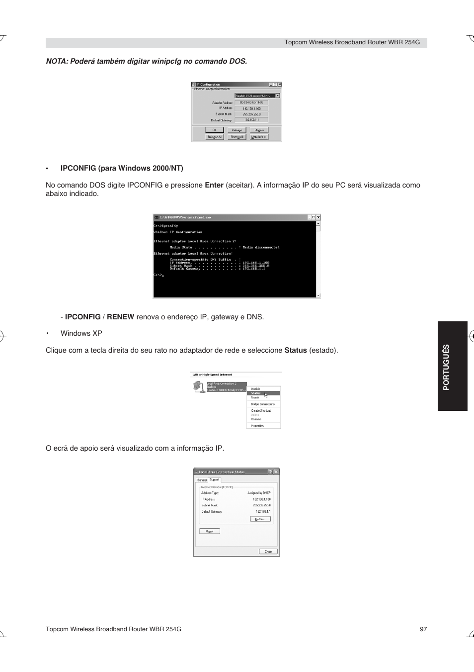 Topcom Skyr@cer WBR 254G User Manual | Page 97 / 104