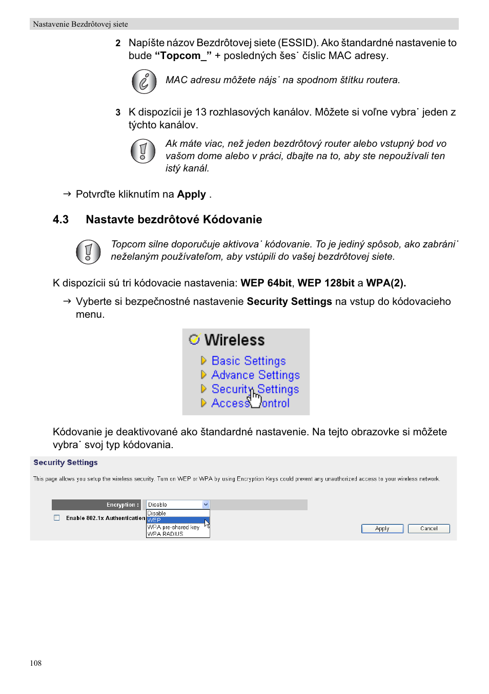 Topcom Skyr@cer WBR 7201 N User Manual | Page 114 / 120