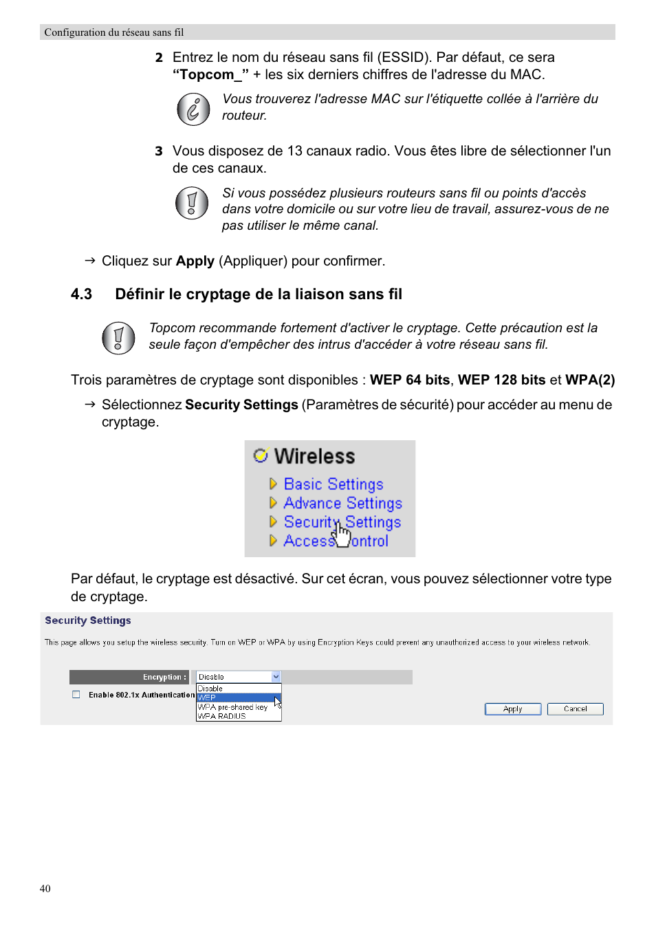 Topcom Skyr@cer WBR 7201 N User Manual | Page 46 / 120