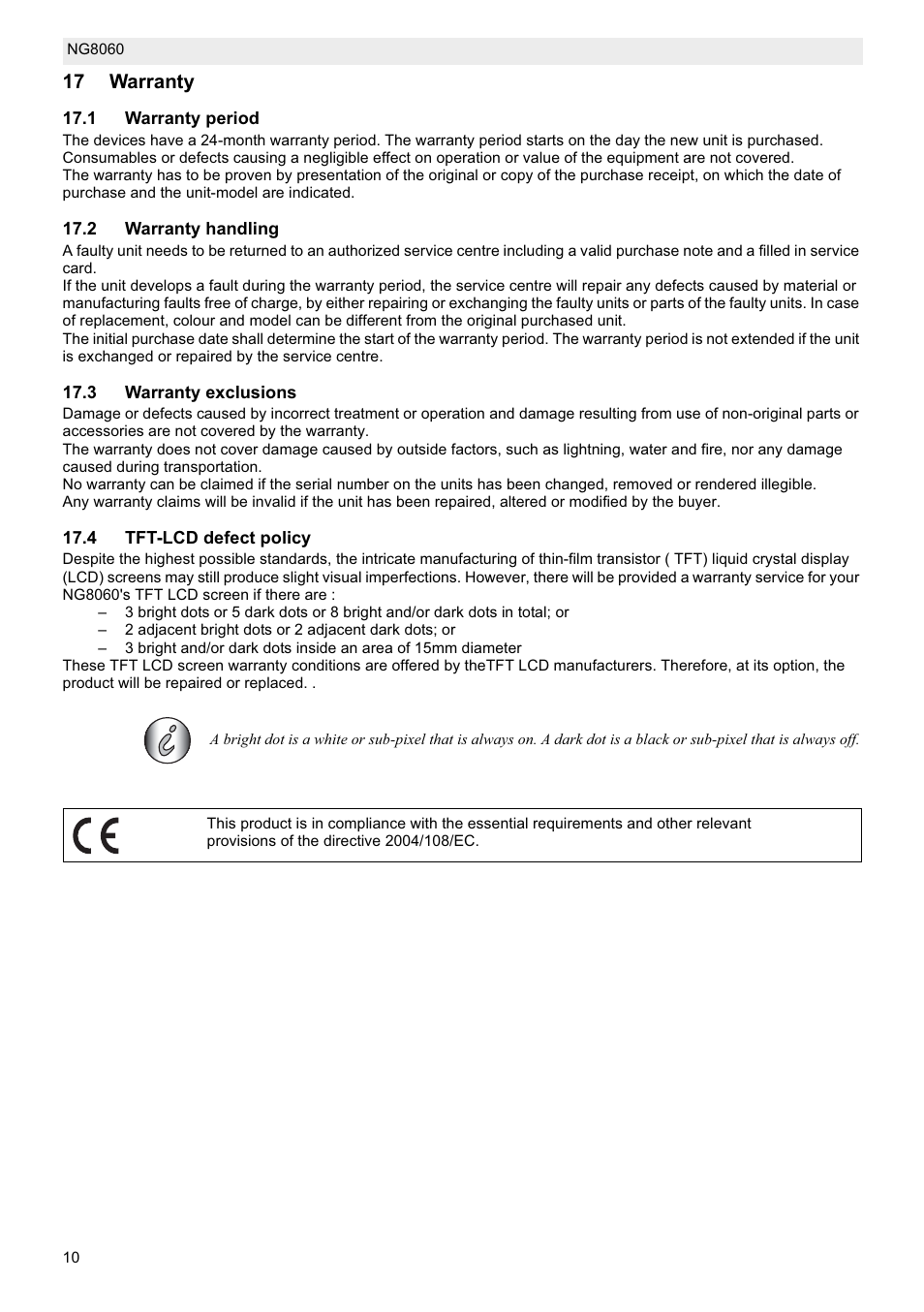 Topcom NG8060 User Manual | Page 10 / 10