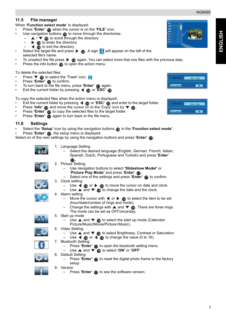English | Topcom NG8060 User Manual | Page 7 / 10