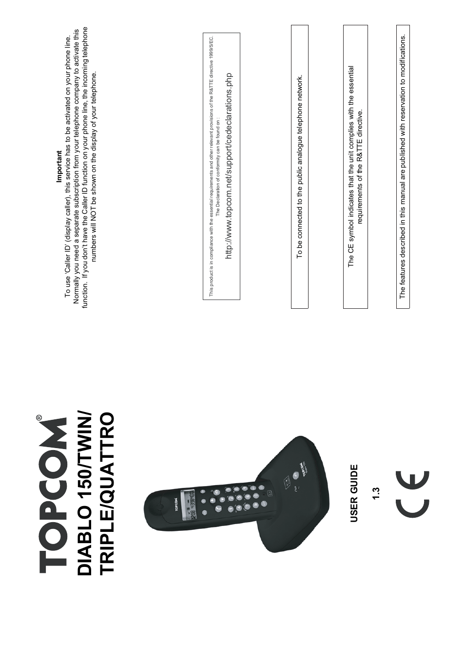 Topcom DIABLO 150 User Manual | 11 pages