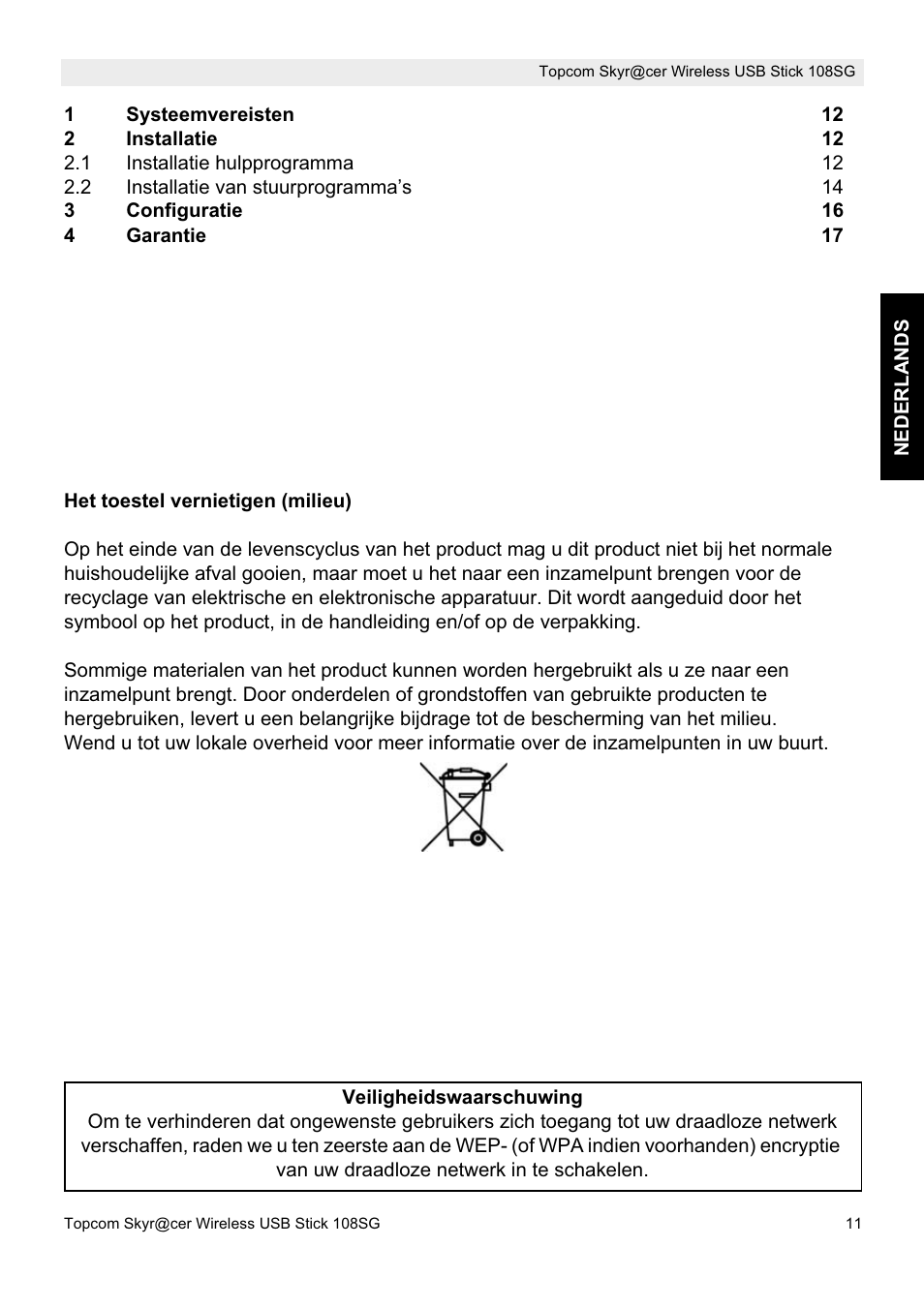 Topcom SKYR@CER 8144827 User Manual | Page 11 / 76
