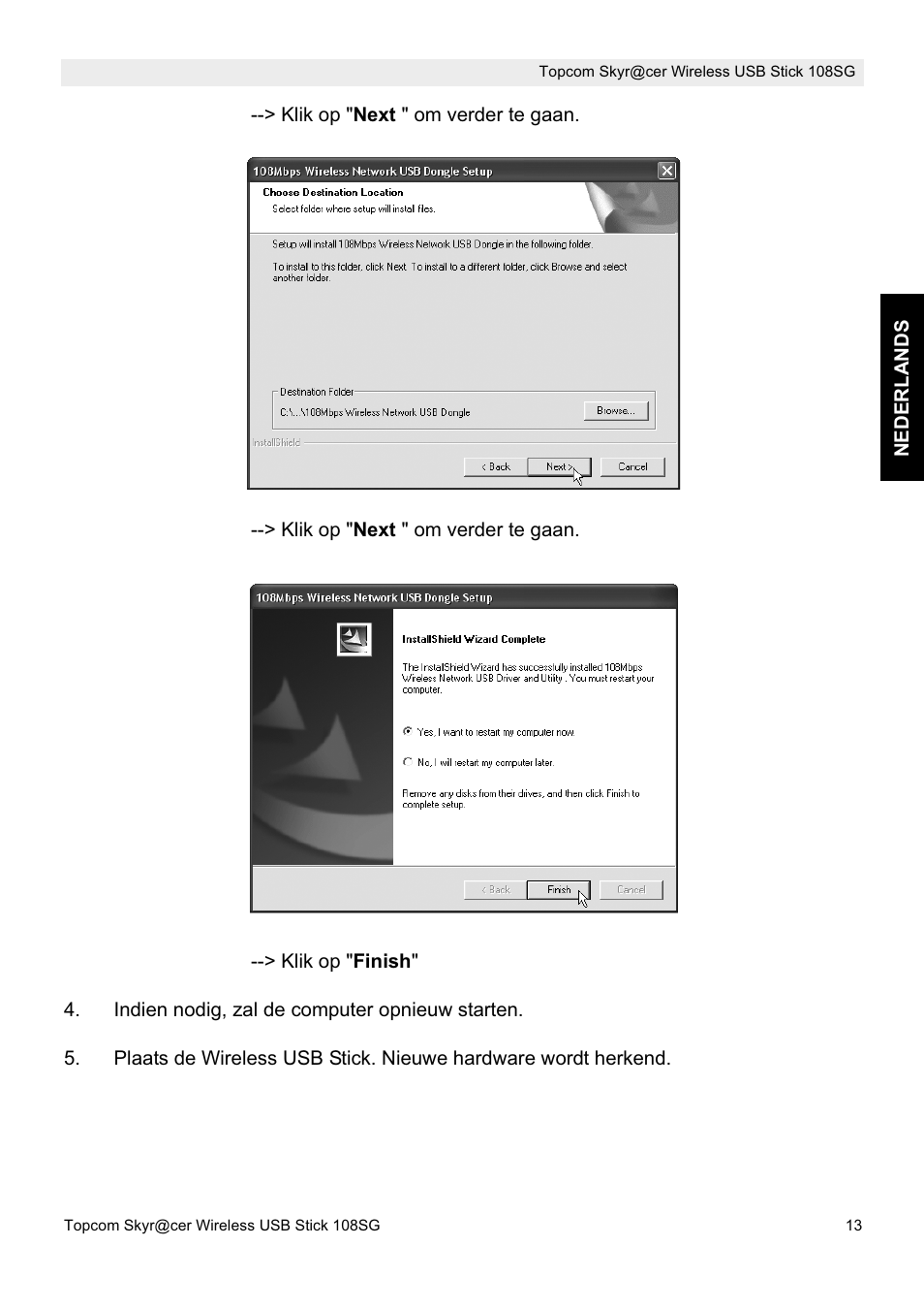Topcom SKYR@CER 8144827 User Manual | Page 13 / 76
